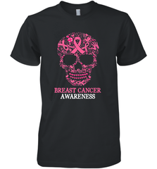 Tattoo Skull Halloween Breast Cancer Awareness Men's Premium T-Shirt Men's Premium T-Shirt - belovedtshirt