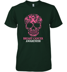Tattoo Skull Halloween Breast Cancer Awareness Men's Premium T-Shirt Men's Premium T-Shirt - belovedtshirt