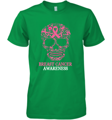 Tattoo Skull Halloween Breast Cancer Awareness Men's Premium T-Shirt Men's Premium T-Shirt - belovedtshirt