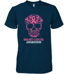 Tattoo Skull Halloween Breast Cancer Awareness Men's Premium T-Shirt Men's Premium T-Shirt - belovedtshirt