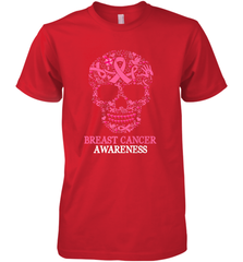Tattoo Skull Halloween Breast Cancer Awareness Men's Premium T-Shirt Men's Premium T-Shirt - belovedtshirt