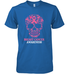 Tattoo Skull Halloween Breast Cancer Awareness Men's Premium T-Shirt Men's Premium T-Shirt - belovedtshirt