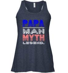 Papa Man Myth Legend Father's Day Dad Veteran Women's Racerback Tank Women's Racerback Tank - belovedtshirt