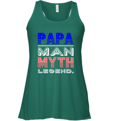 Papa Man Myth Legend Father's Day Dad Veteran Women's Racerback Tank Women's Racerback Tank - belovedtshirt