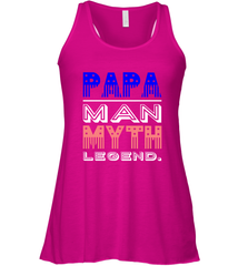 Papa Man Myth Legend Father's Day Dad Veteran Women's Racerback Tank Women's Racerback Tank - belovedtshirt