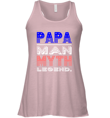 Papa Man Myth Legend Father's Day Dad Veteran Women's Racerback Tank Women's Racerback Tank - belovedtshirt