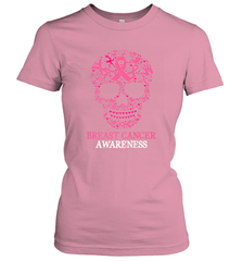 Tattoo Skull Halloween Breast Cancer Awareness Women's T-Shirt Women's T-Shirt - belovedtshirt