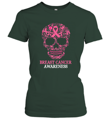 Tattoo Skull Halloween Breast Cancer Awareness Women's T-Shirt Women's T-Shirt - belovedtshirt