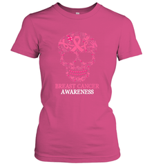 Tattoo Skull Halloween Breast Cancer Awareness Women's T-Shirt Women's T-Shirt - belovedtshirt