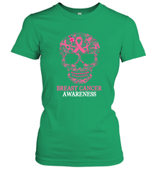 Tattoo Skull Halloween Breast Cancer Awareness Women's T-Shirt Women's T-Shirt - belovedtshirt