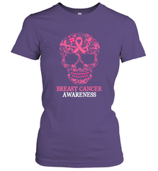 Tattoo Skull Halloween Breast Cancer Awareness Women's T-Shirt Women's T-Shirt - belovedtshirt