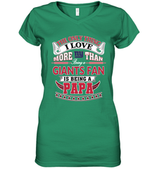 NFL The Only Thing I Love More Than Being A New York Giants Fan Is Being A Papa Football Women's V-Neck T-Shirt Women's V-Neck T-Shirt - belovedtshirt