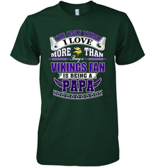 NFL The Only Thing I Love More Than Being A Minnesota Vikings Fan Is Being A Papa Football Men's Premium T-Shirt Men's Premium T-Shirt - belovedtshirt