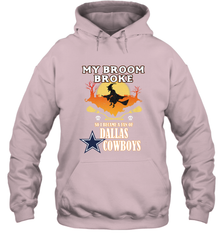 Broom Broke So I Became A fan of Dallas Cowboys  NFL Halloween Costume Hooded Sweatshirt Hooded Sweatshirt - belovedtshirt