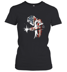 Welder American Flag USA Patriotic Welder Gift Women's T-Shirt Women's T-Shirt - belovedtshirt
