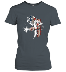 Welder American Flag USA Patriotic Welder Gift Women's T-Shirt Women's T-Shirt - belovedtshirt