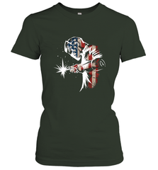 Welder American Flag USA Patriotic Welder Gift Women's T-Shirt Women's T-Shirt - belovedtshirt