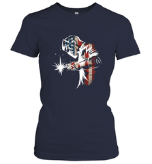 Welder American Flag USA Patriotic Welder Gift Women's T-Shirt Women's T-Shirt - belovedtshirt