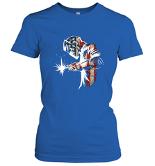 Welder American Flag USA Patriotic Welder Gift Women's T-Shirt Women's T-Shirt - belovedtshirt