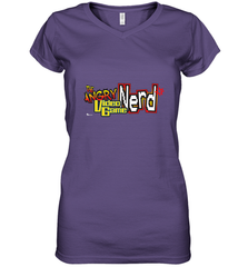 Cinemassacre Angry Video Game Nerd Logo Women's V-Neck T-Shirt Women's V-Neck T-Shirt - belovedtshirt