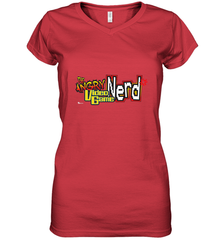 Cinemassacre Angry Video Game Nerd Logo Women's V-Neck T-Shirt Women's V-Neck T-Shirt - belovedtshirt