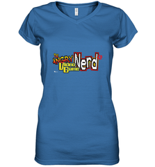 Cinemassacre Angry Video Game Nerd Logo Women's V-Neck T-Shirt Women's V-Neck T-Shirt - belovedtshirt