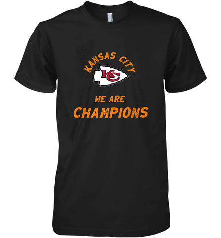 KC Kansas City Tribal Arrowhead we are Champions Men's Premium T-Shirt Men's Premium T-Shirt / Black / XS Men's Premium T-Shirt - belovedtshirt
