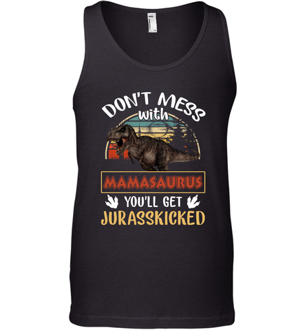 Dont mess with Mamasaurus Men's Tank Top Men's Tank Top / Black / XS Men's Tank Top - belovedtshirt