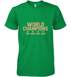 Us women's soccer team win world champions 4 four title 2019 Men's Premium T-Shirt