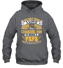 NFL The Only Thing I Love More Than Being A Los Angeles Chargers Fan Is Being A Papa Football Hooded Sweatshirt Hooded Sweatshirt - belovedtshirt