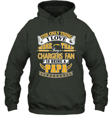 NFL The Only Thing I Love More Than Being A Los Angeles Chargers Fan Is Being A Papa Football Hooded Sweatshirt Hooded Sweatshirt - belovedtshirt