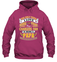 NFL The Only Thing I Love More Than Being A Los Angeles Chargers Fan Is Being A Papa Football Hooded Sweatshirt Hooded Sweatshirt - belovedtshirt