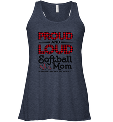 Proud And Loud Softball Mom Women's Racerback Tank Women's Racerback Tank - belovedtshirt