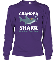 Grandpa Shark Family Shark Long Sleeve T-Shirt Long Sleeve T-Shirt - belovedtshirt