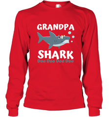Grandpa Shark Family Shark Long Sleeve T-Shirt Long Sleeve T-Shirt - belovedtshirt