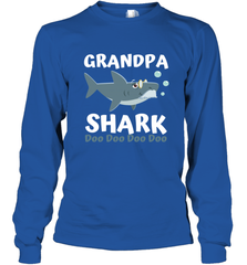 Grandpa Shark Family Shark Long Sleeve T-Shirt Long Sleeve T-Shirt - belovedtshirt