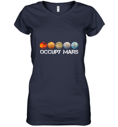 Occupy Mars Terraform Women's V-Neck T-Shirt
