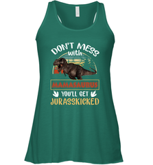 Dont mess with Mamasaurus Women's Racerback Tank Women's Racerback Tank - belovedtshirt