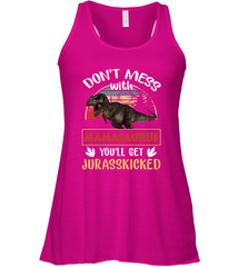 Dont mess with Mamasaurus Women's Racerback Tank Women's Racerback Tank - belovedtshirt
