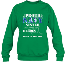 US Military Proud Navy Sister Men or Women Crewneck Sweatshirt Crewneck Sweatshirt - belovedtshirt