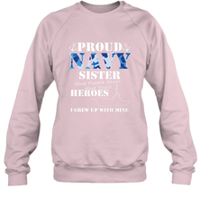 US Military Proud Navy Sister Men or Women Crewneck Sweatshirt Crewneck Sweatshirt - belovedtshirt