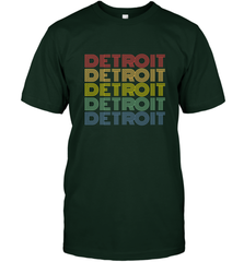 Vintage 1980s Style Detroit Michigan Men's T-Shirt Men's T-Shirt - belovedtshirt