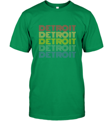 Vintage 1980s Style Detroit Michigan Men's T-Shirt Men's T-Shirt - belovedtshirt