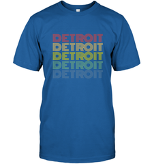 Vintage 1980s Style Detroit Michigan Men's T-Shirt Men's T-Shirt - belovedtshirt