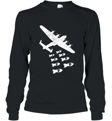 Christmas Gift Idea Bomber Dropping F Bombs Funny Long Sleeve T-Shirt Long Sleeve T-Shirt - belovedtshirt