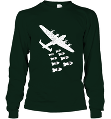 Christmas Gift Idea Bomber Dropping F Bombs Funny Long Sleeve T-Shirt Long Sleeve T-Shirt - belovedtshirt
