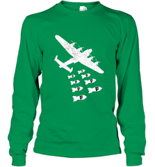 Christmas Gift Idea Bomber Dropping F Bombs Funny Long Sleeve T-Shirt Long Sleeve T-Shirt - belovedtshirt