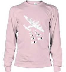 Christmas Gift Idea Bomber Dropping F Bombs Funny Long Sleeve T-Shirt Long Sleeve T-Shirt - belovedtshirt