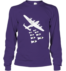 Christmas Gift Idea Bomber Dropping F Bombs Funny Long Sleeve T-Shirt Long Sleeve T-Shirt - belovedtshirt