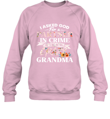 Crazy Grandma design Crewneck Sweatshirt Crewneck Sweatshirt - belovedtshirt
